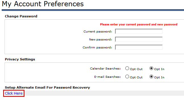 Setup Recovery Click Here