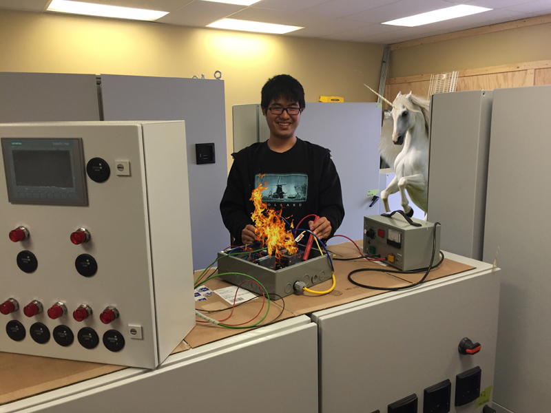 Co-op student on work term