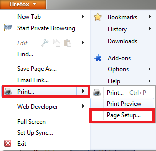Firefox Menu