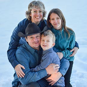 Kelly Davison and family