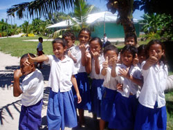 Samoa school children
