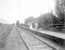 Kamloops train station, 1896