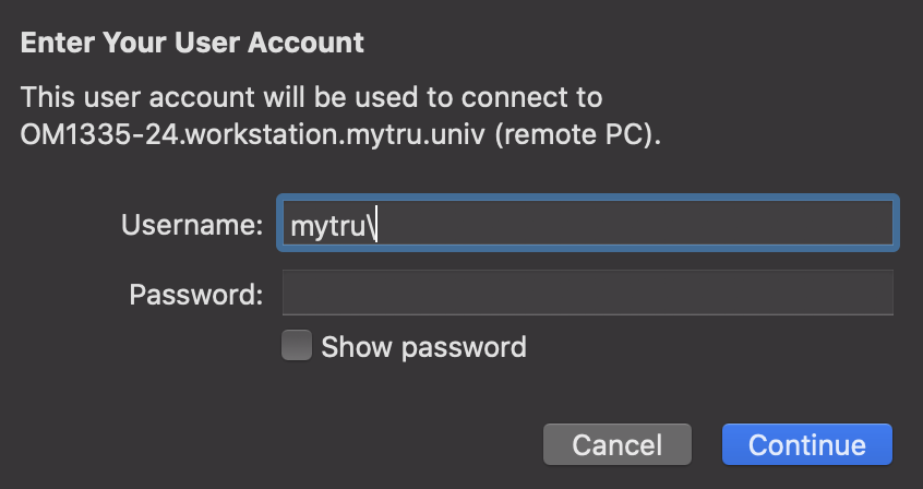 Mac RDP Login