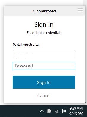 Login to Global Protect