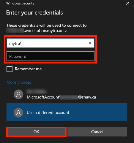 Login using network account