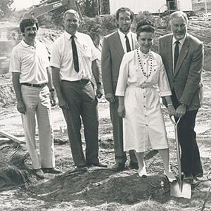 breaking ground