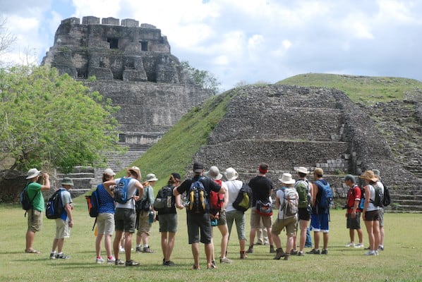 BNRS students observing ancient ruins