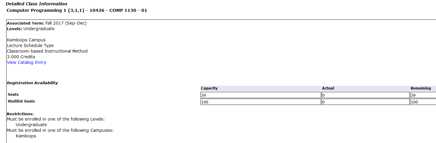 class schedule organizer