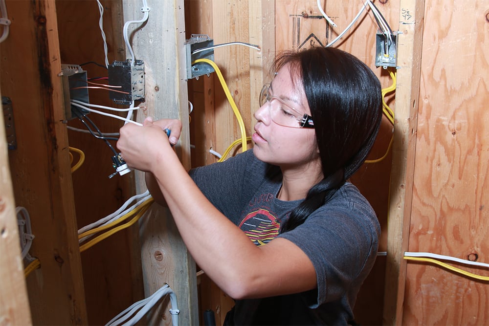 Female student wiring