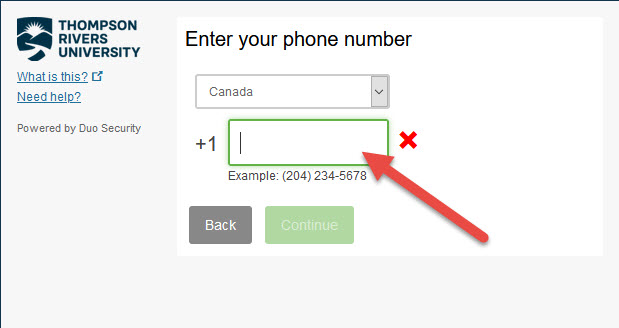 Step Three Enter Your Phone Number