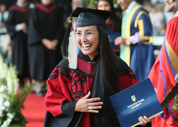 Student graduating