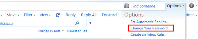 OWA Password Change