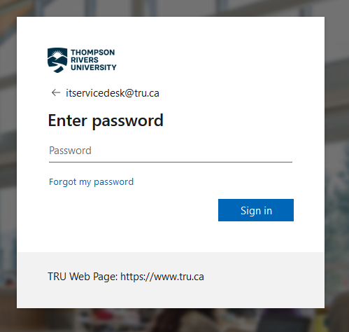 Outlook Login prompt 3