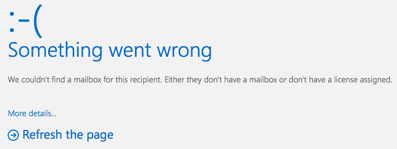 Webmail Error