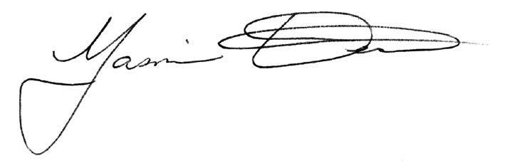 Dr. Yasmin Dean signature