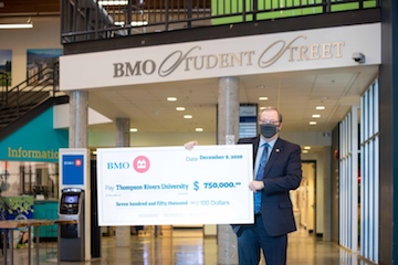 BMO Student Street cheque