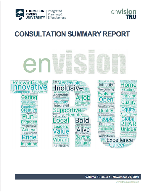 Consultation Summary Report Volume 3, Issue 1