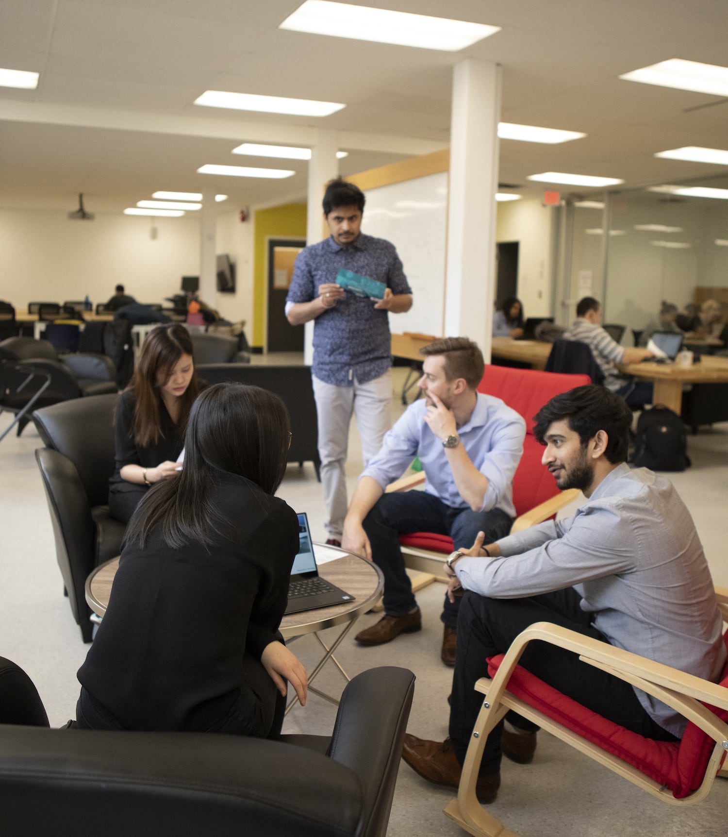 Group of students sitting and talking