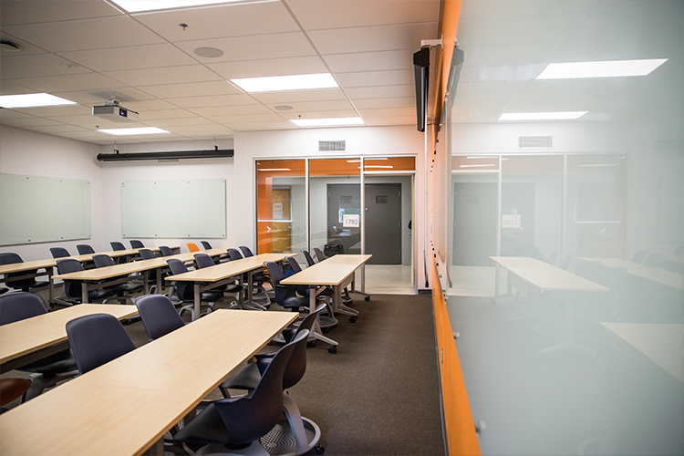 classroom in Old Main Building