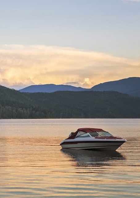 Boat in lake
