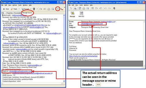 A closer look at phishing emails.