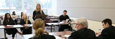 student in mock trial