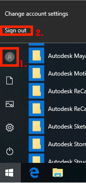 sign off windows