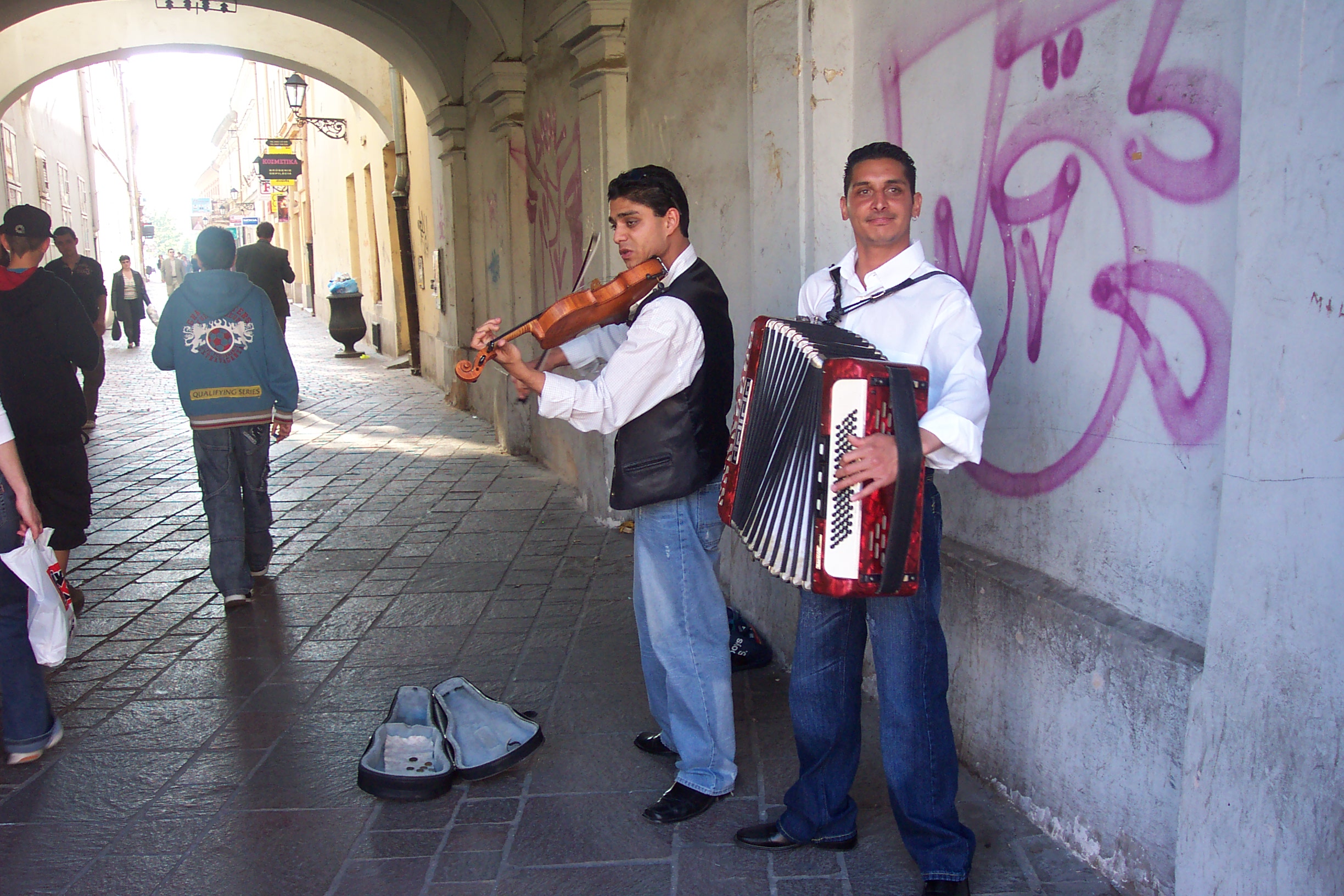 Roma musicians in Presov