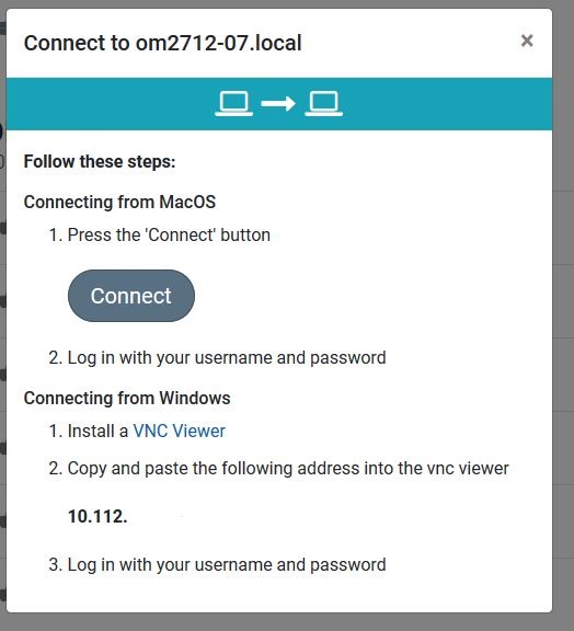 Click Connect